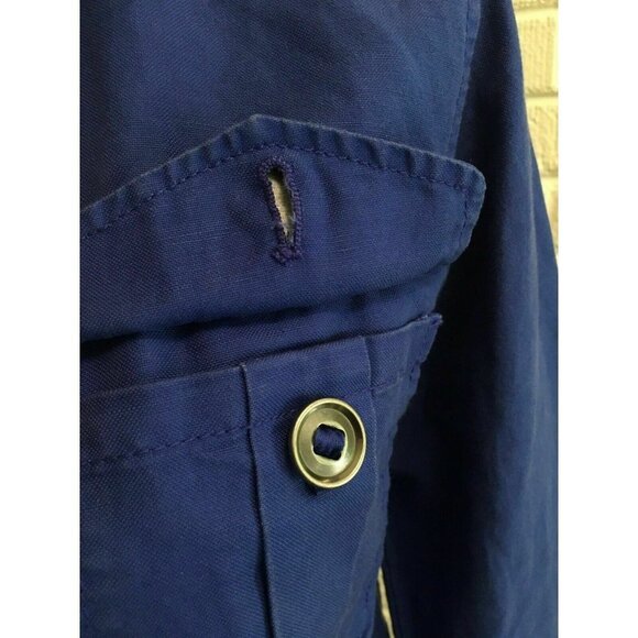 J.CREW Canvas Army Jacket Womens Size XXS 2XS Hooded Cotton Utility Colorful - Picture 7 of 12